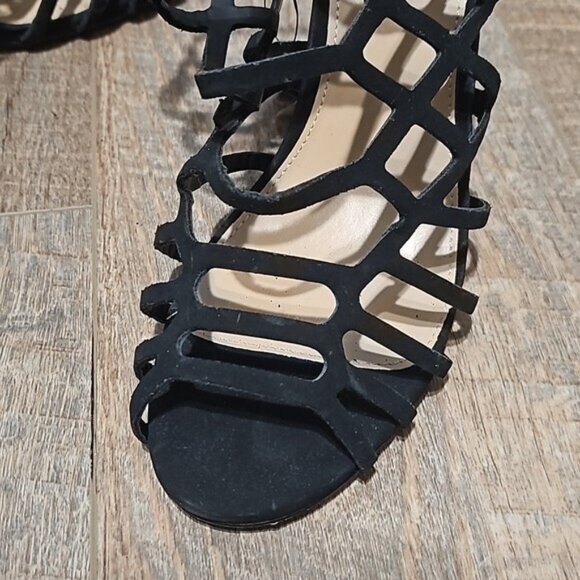 Express Caged Strappy High Heels Size 10 New - Picture 3 of 12